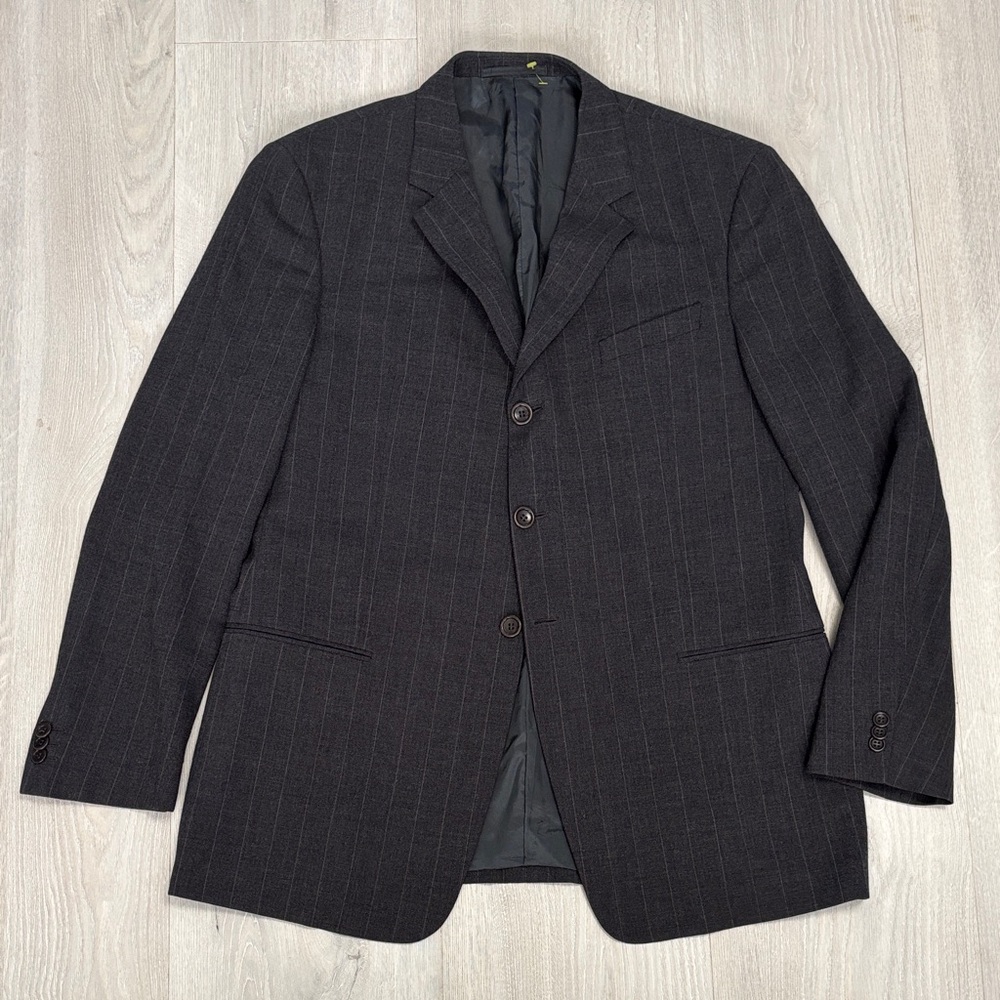 🔥BUNDLESALE EU 52R 46R Armani Collezioni Striped Virgin Wool Sport Coat Blazer